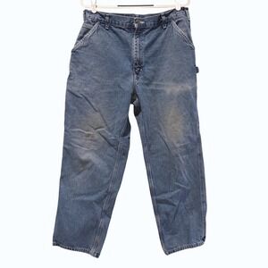 Carhartt B13-DST Mens 36x29 Original Dungaree Fit Carpenter Jeans Stone Blue